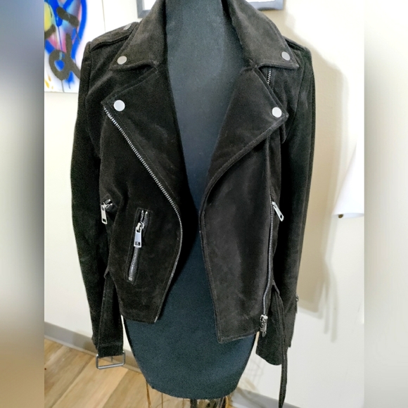 SUEDE MOTO JACKET - Picture 1 of 7